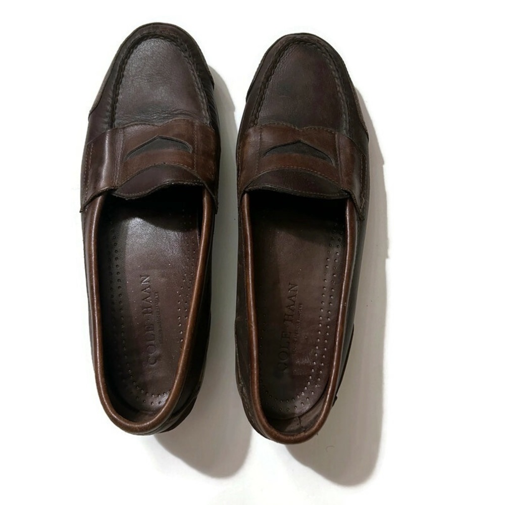 Cole Haan Classic Brown Leather Penny Loafers